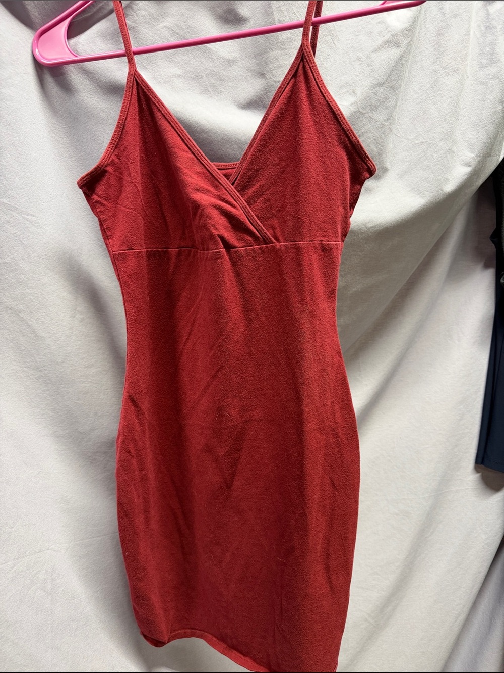 wild fable Red Wrap-Front Mini Dress